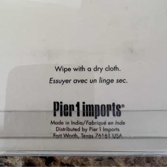 Vintage Pier 1 Ceramic Napkin Rings Floral Blue Flowers Yellow. - Picture 6 of 7